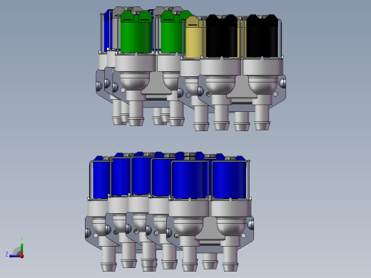 10款DSVP42-双出口先导式电磁阀模型右视缩略图
