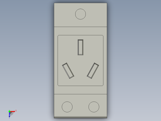 电控柜-111H000519电源插座AC30俯视缩略图