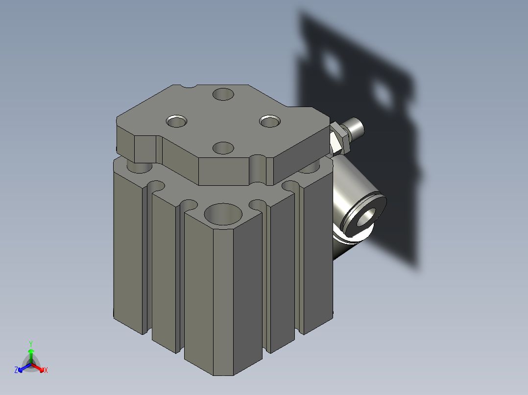 脱料气缸00333主视图