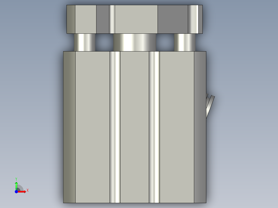脱料气缸00333前视图