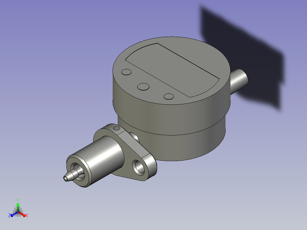 气隙量块组件GRX正等轴测图