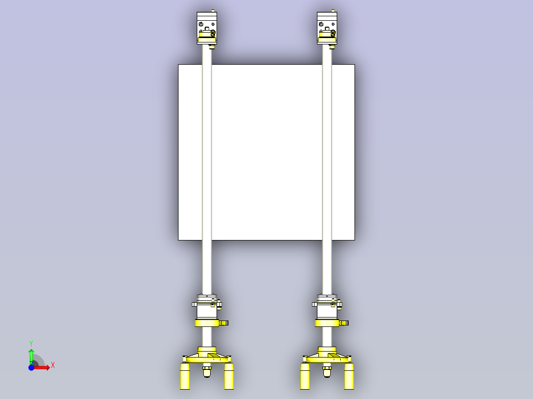 一种工件清洁机构3D图纸前视图
