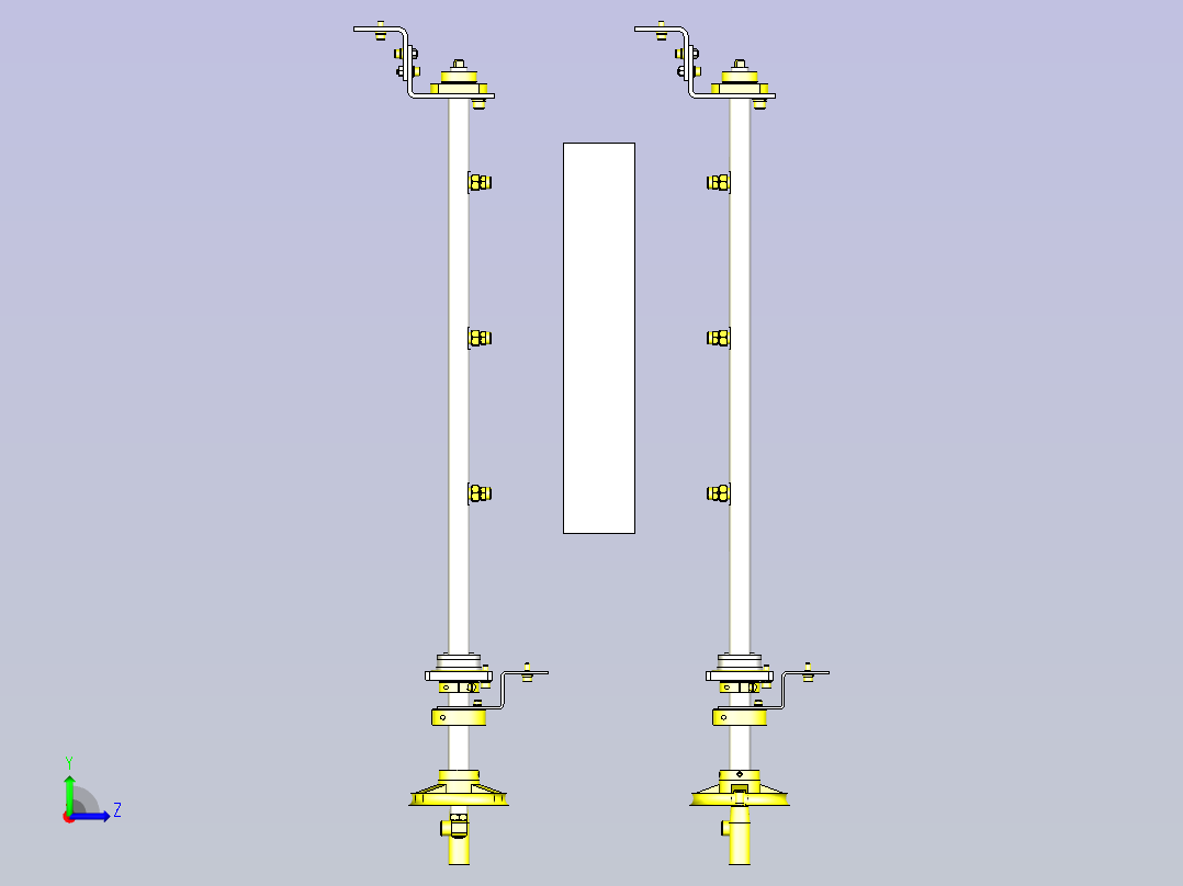 一种工件清洁机构3D图纸左视图