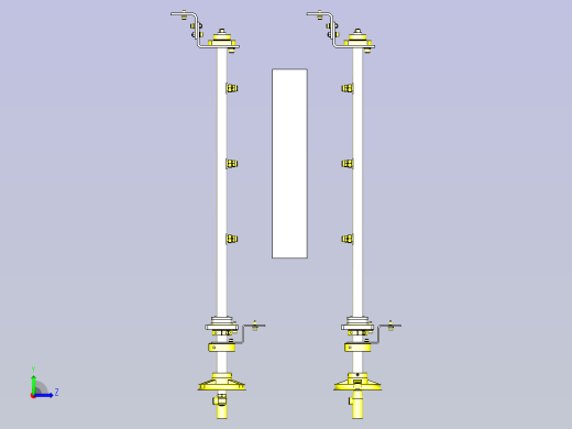 一种工件清洁机构3D图纸左视缩略图
