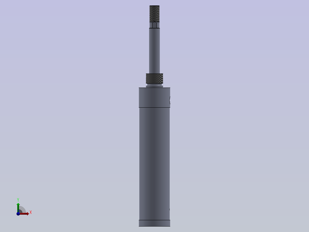 春力单作用气缸前视图