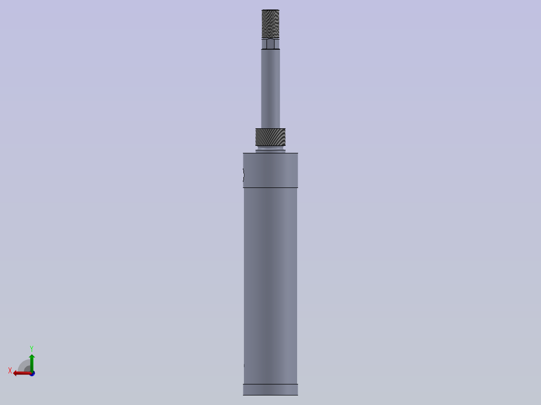 春力单作用气缸后视图