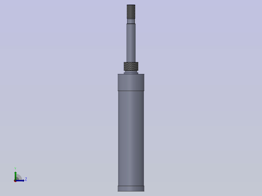 春力单作用气缸左视图