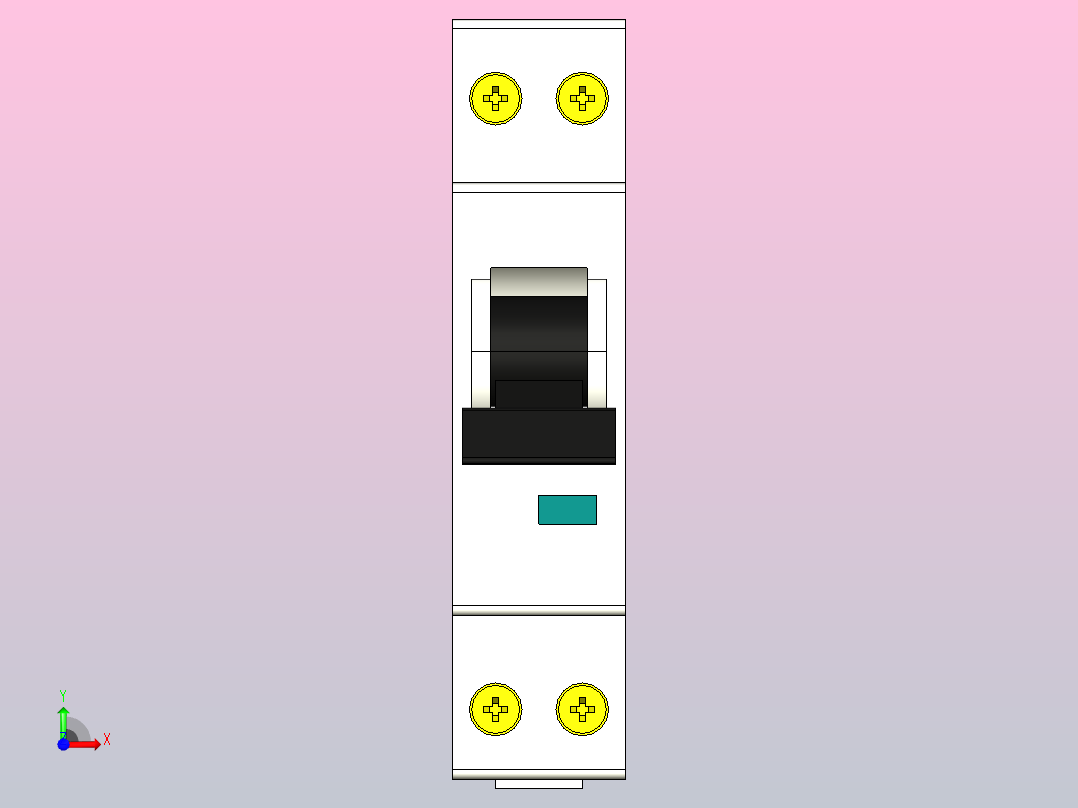 RDX30-32小型断路器[RDX30-32-1P+N-C20A]前视图
