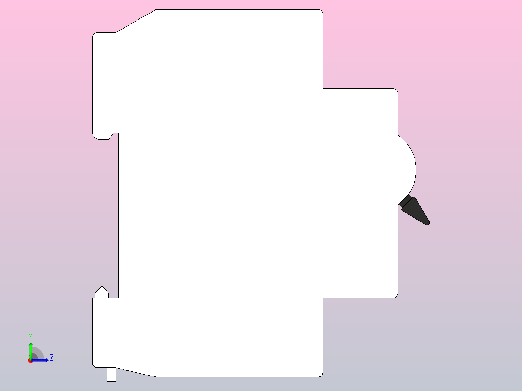 RDX30-32小型断路器[RDX30-32-1P+N-C20A]左视图