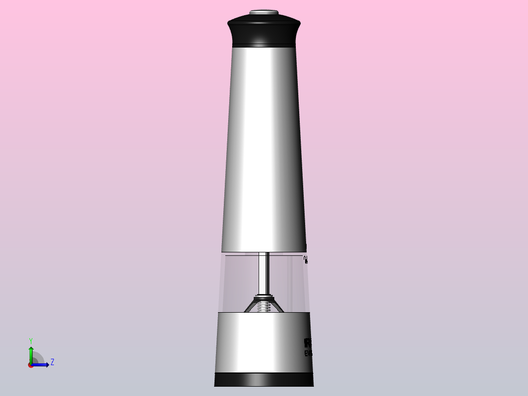 香料研磨机左视图