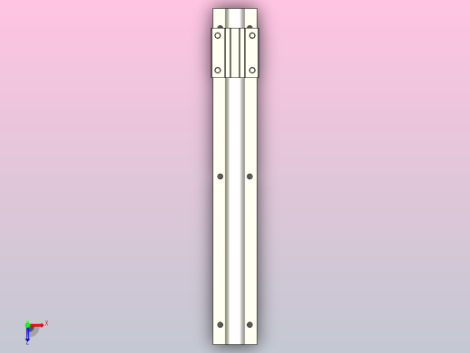 带滑块导轨SS承轨式直线轴承[SSLMS-20-340-1]俯视缩略图