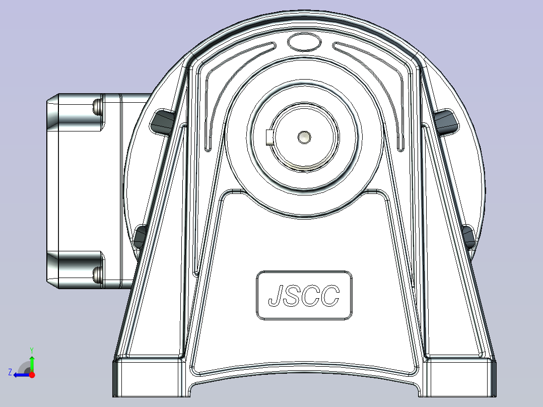 精研卧式标准电机 s250h03-L右视图