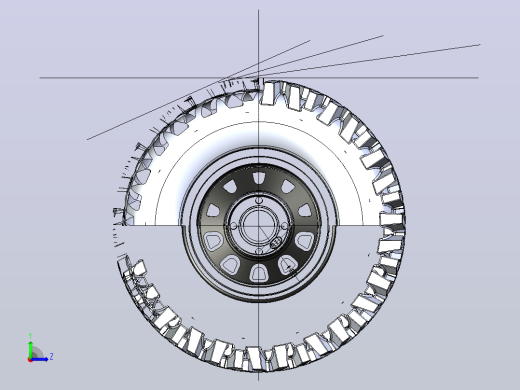 用于童车项目的全地形车车轮25x8x12-atv-wheel左视缩略图