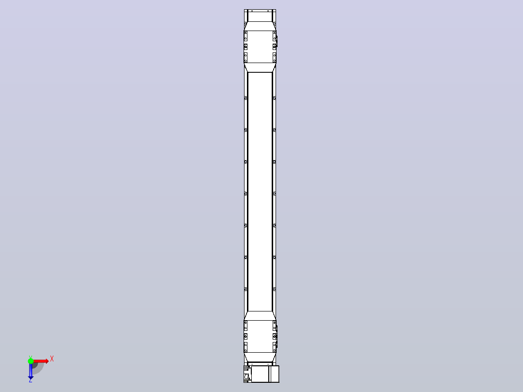皮带直线轴双滑块型TPA-GCBS-150-P80-L550-RP-M75-N3俯视图