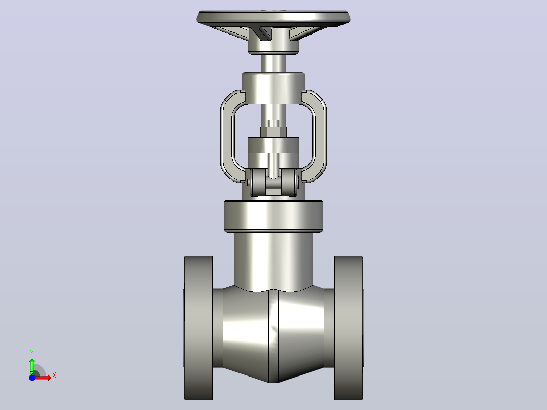 2500Lb-PN42.0 MPa[DN32]截止阀前视图