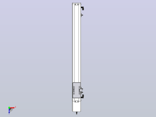 SCM6-550-BM-M10滚珠花健、支撑座、滚珠丝杠、交叉导轨、直线模组俯视缩略图