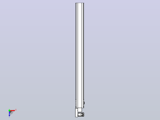 皮带直线轴半封闭可选导轨TPA-HNB-175D-140-L1900-ML-Y-P75-N3俯视缩略图