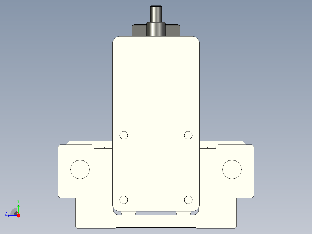 MTC25-150-P#-P-M100W-RMTC25电缸 100W伺服电机折装 带导杆右视图
