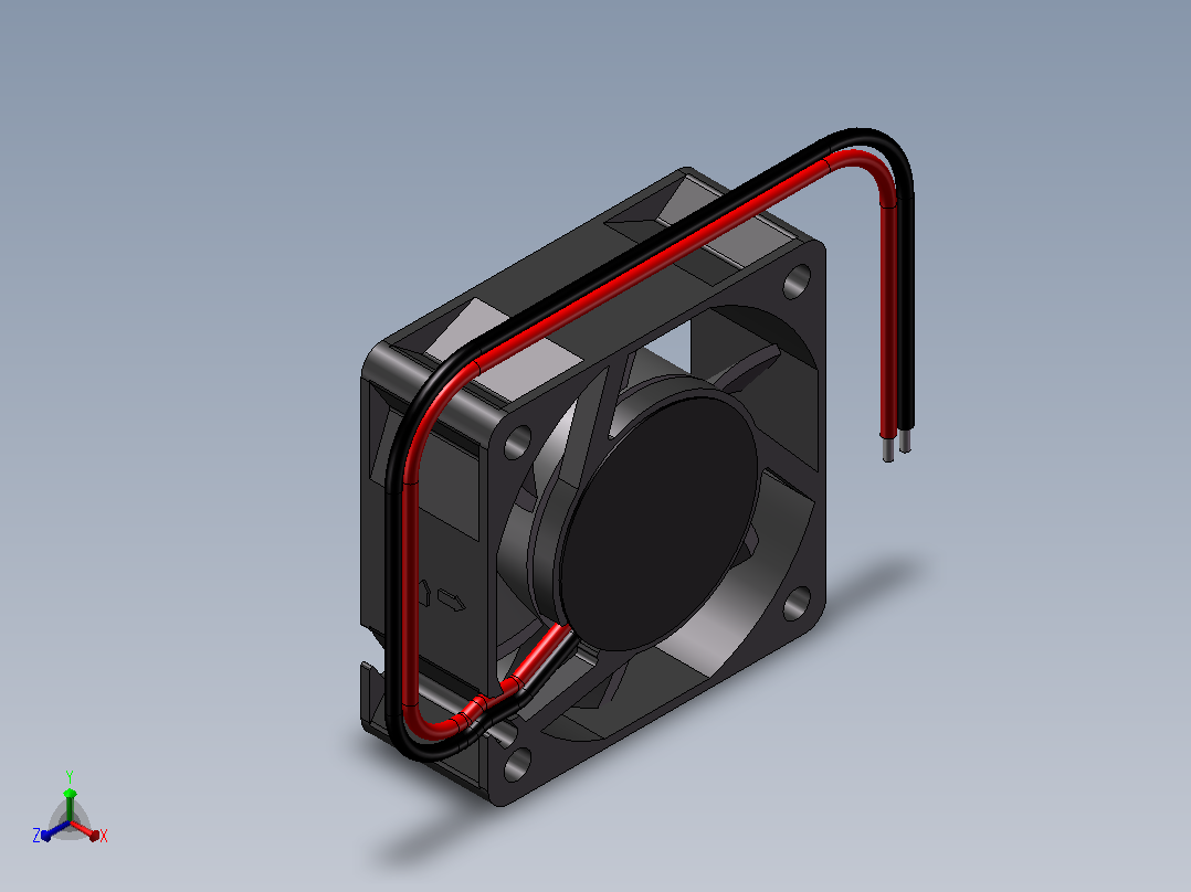 User Library-Fan Kit Fan Assembly风扇正等轴测图