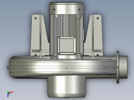 TB150L-10透浦式鼓风机[TB150L-10]俯视缩略图
