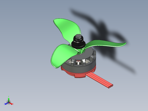 RS2205 2300kv带3叶片支柱马达