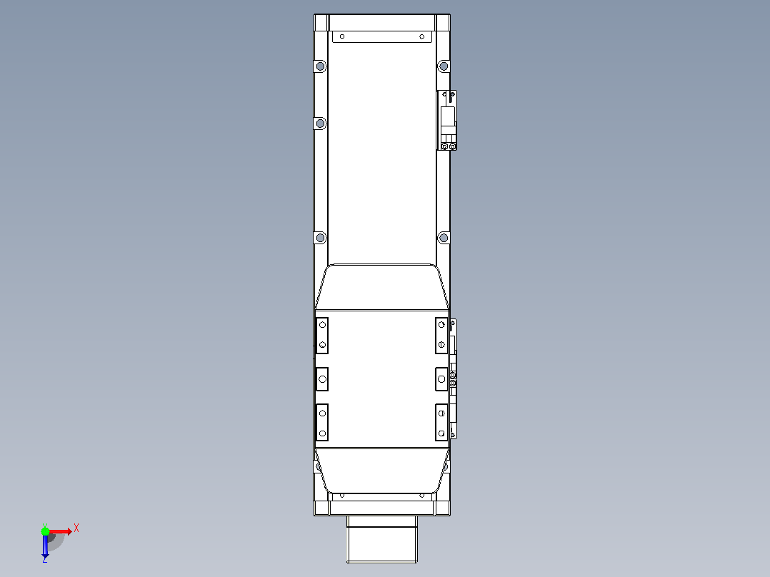 滚珠丝杠直线轴内置导轨TPA-GCR-120-1610C-L200-MP-M40-N3俯视图