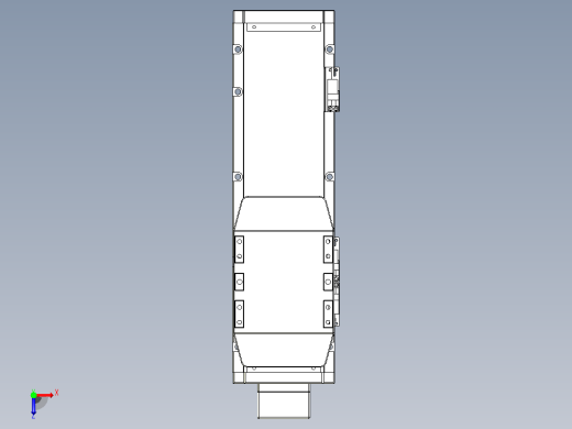 滚珠丝杠直线轴内置导轨TPA-GCR-120-1610C-L200-MP-M40-N3俯视缩略图