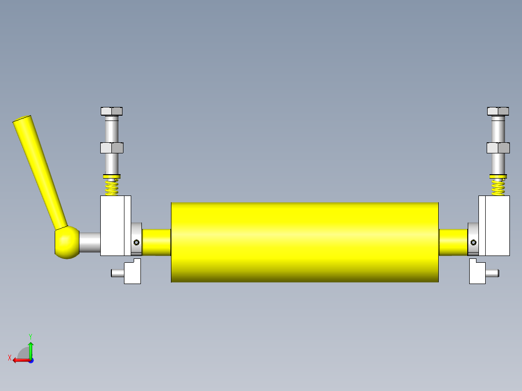 伸出滚轮后视图