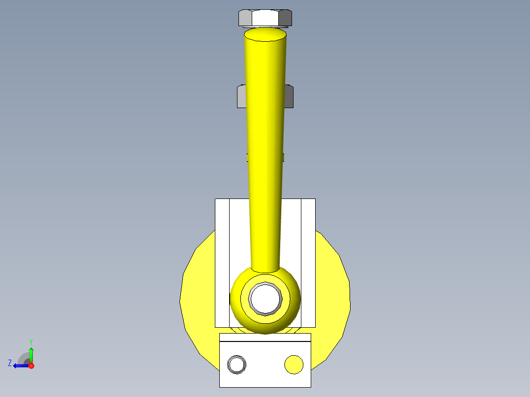 伸出滚轮右视图