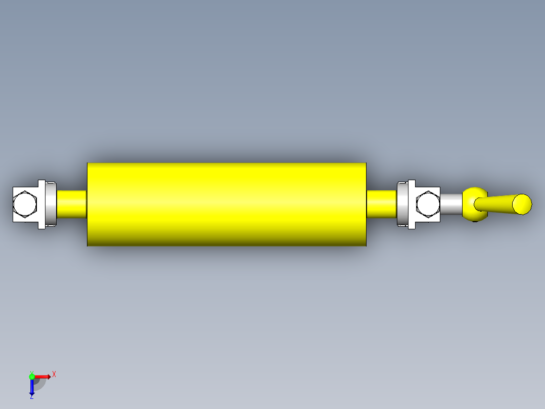 伸出滚轮俯视图