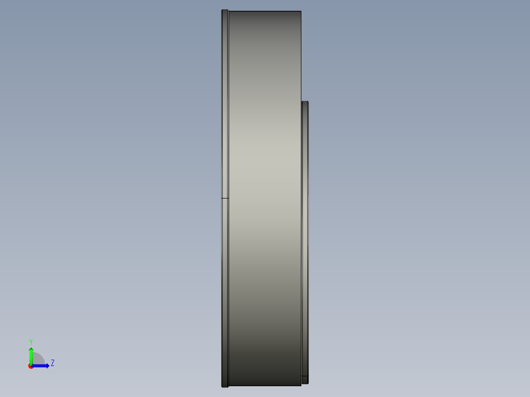 皮带传动3D模型左视图