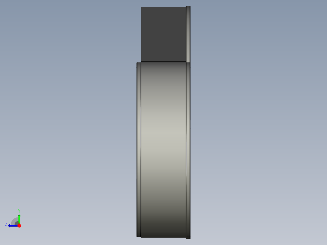 皮带传动3D模型右视图
