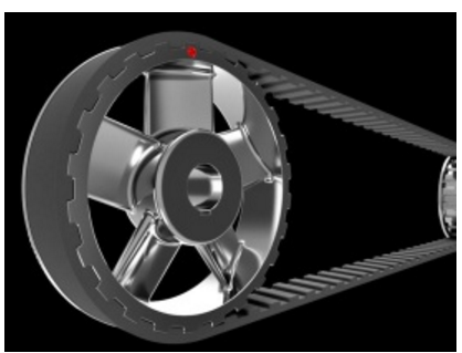皮带传动3D模型