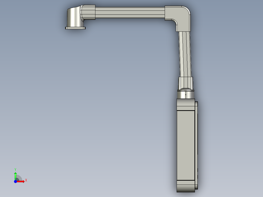 工业控制面板3D模型前视图