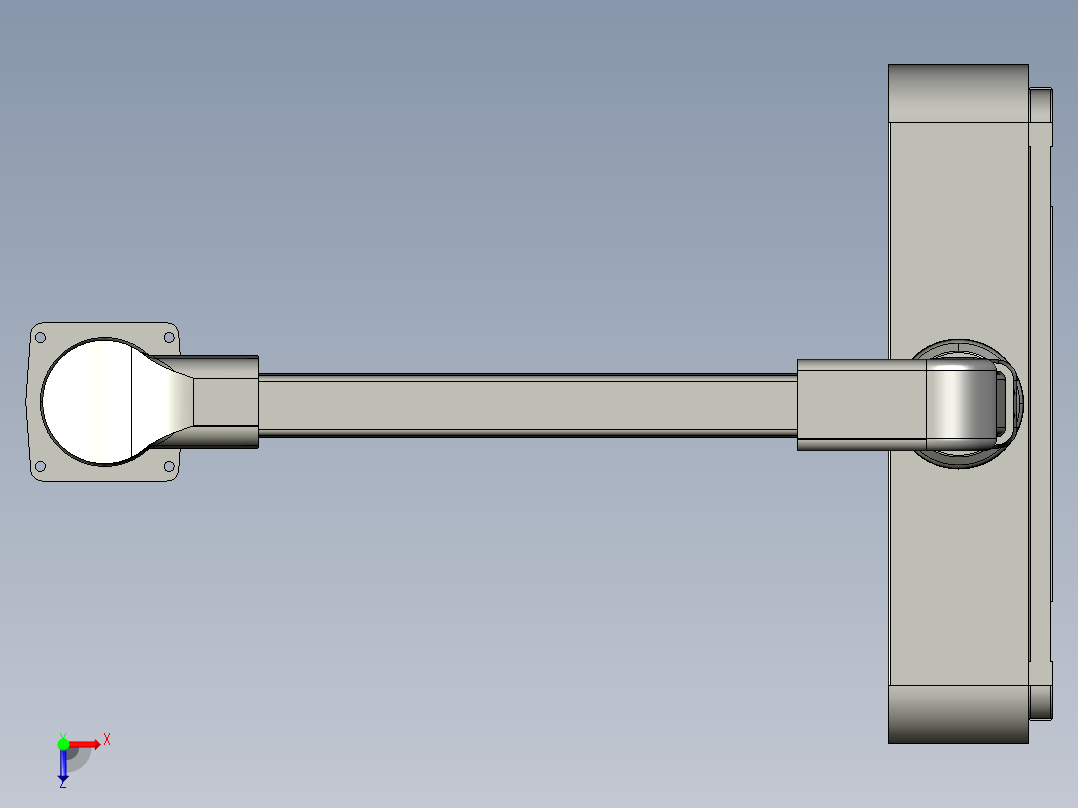 工业控制面板3D模型俯视图