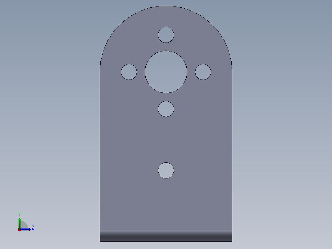 舵机配件短U2左视图