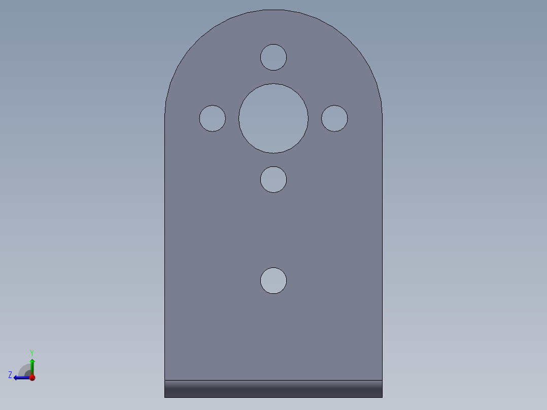 舵机配件短U2右视图