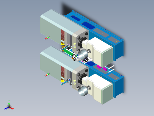 注塑机机器人自动上下料 非标自动化设备3D图纸