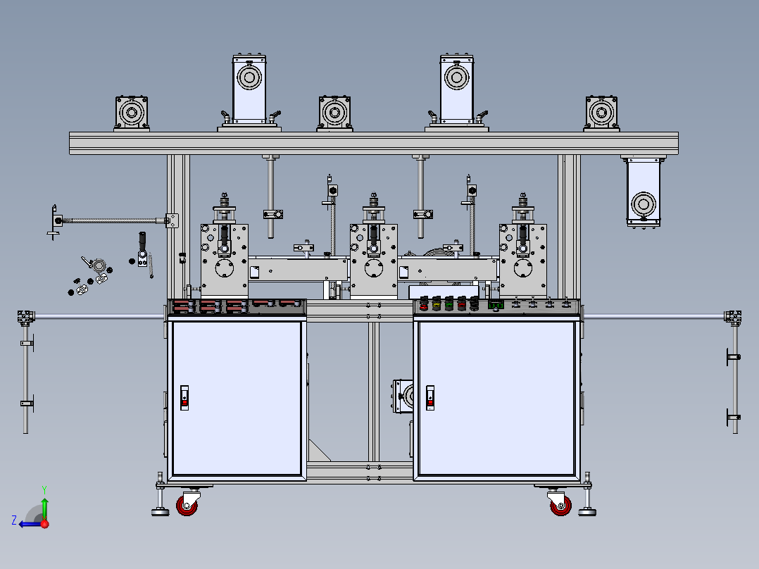 THJ450B.3三座贴合机前视图