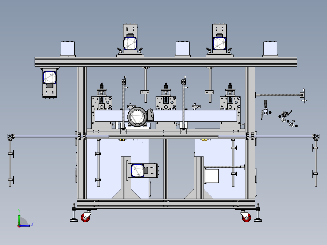 THJ450B.3三座贴合机后视图