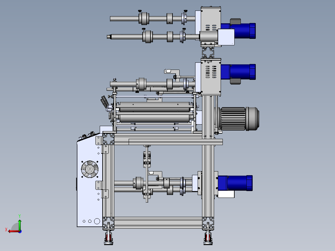 THJ450B.3三座贴合机右视图
