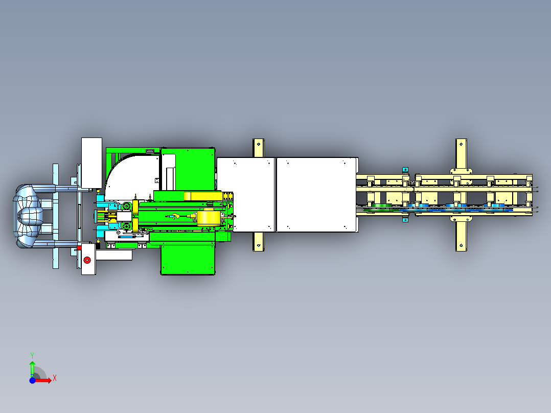磁盘供应机器前视图