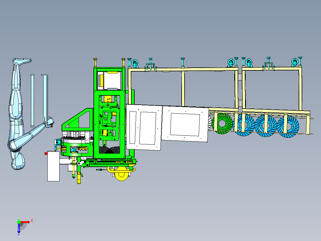 磁盘供应机器俯视图