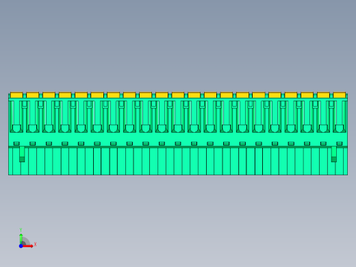 DEGSON 2EDG 系列 5.0mm 可插拔接线端子组-2EDGKD-5.0-21P-14-00AH前视缩略图