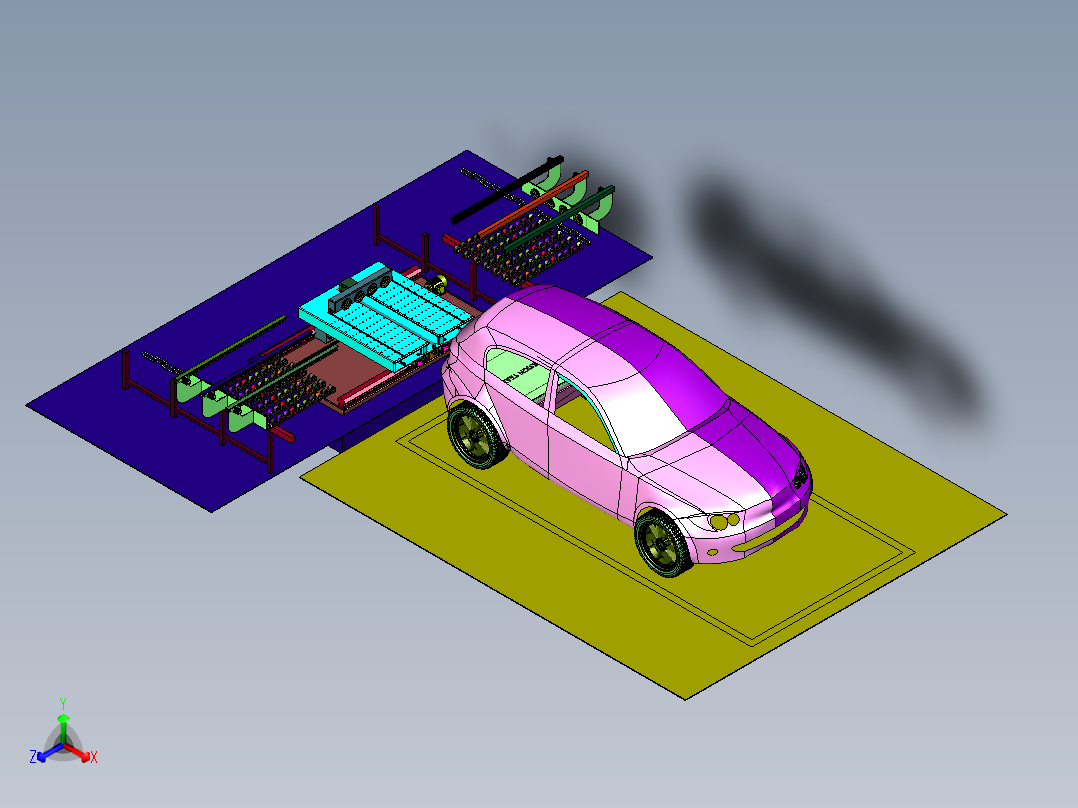不举升的新能源汽车换电站