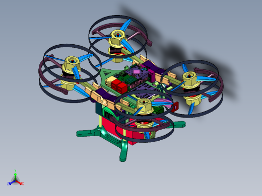 共轴八旋翼无人飞行器