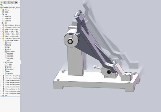 机油泵传动轴支架加工工艺及钻φ11斜孔夹具设计【含三维SolidWorks和UG】缩略图