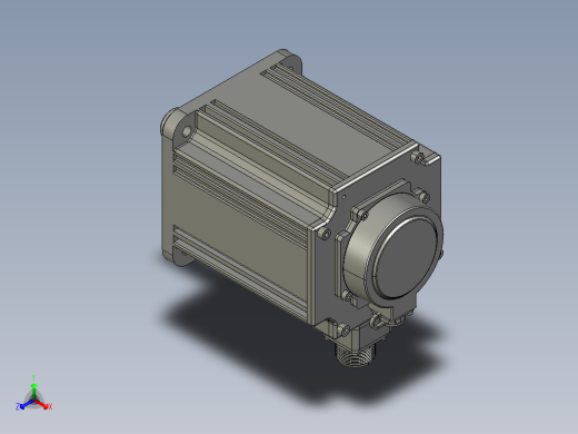 电机MS6G-130CN15B2-42P3正等轴测缩略图