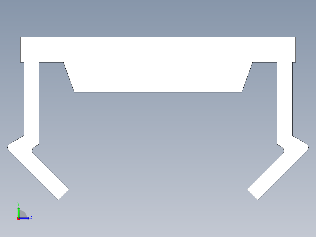 型材-BR 8 SLOT ALUMINIUM INFILL PROFILE KJN523256.STEP左视图