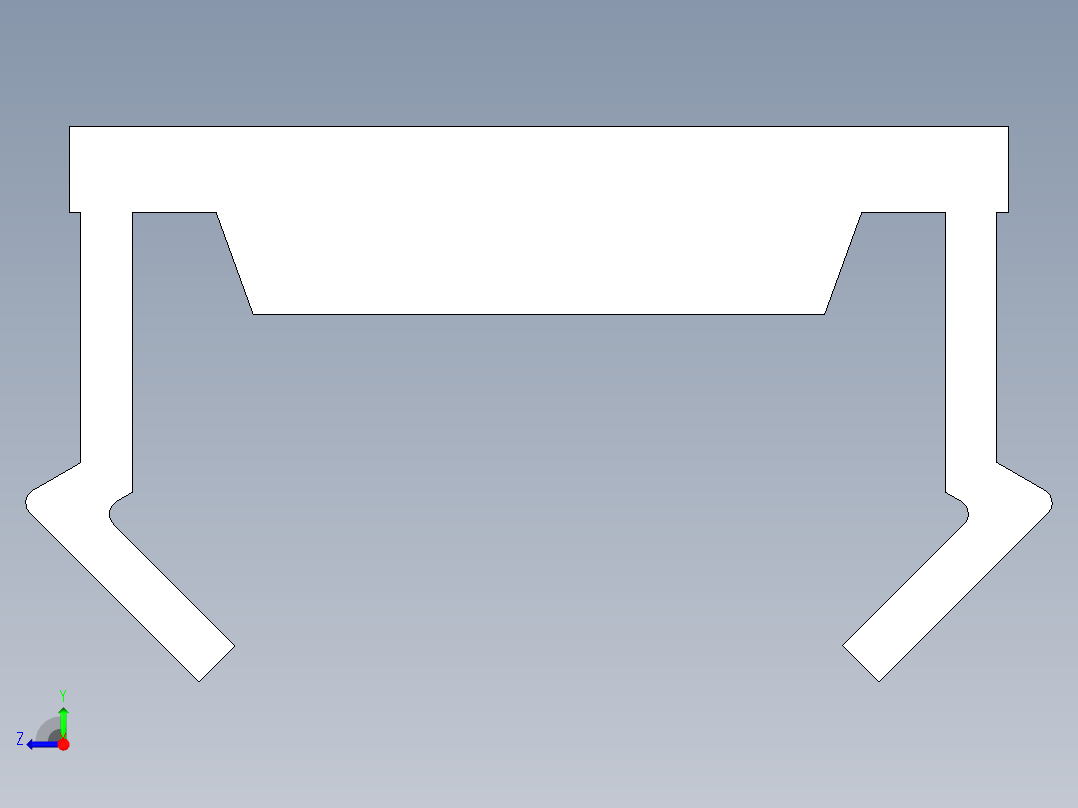 型材-BR 8 SLOT ALUMINIUM INFILL PROFILE KJN523256.STEP右视图